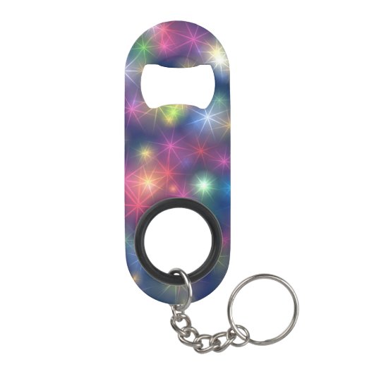 Kleurrijke gordelroos mini flessenopener (Achterkant)