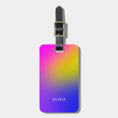 kleurrijke gradiënt bagagelabel (Voorkant verticaal)