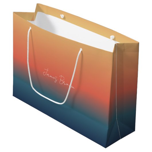 Kleurrijke Gradiënt Cadeautas (Voorkant Gekanteld)