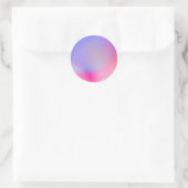 Kleurrijke Gradient Custom Trendy Classic Ronde St Ronde Sticker (Tas)