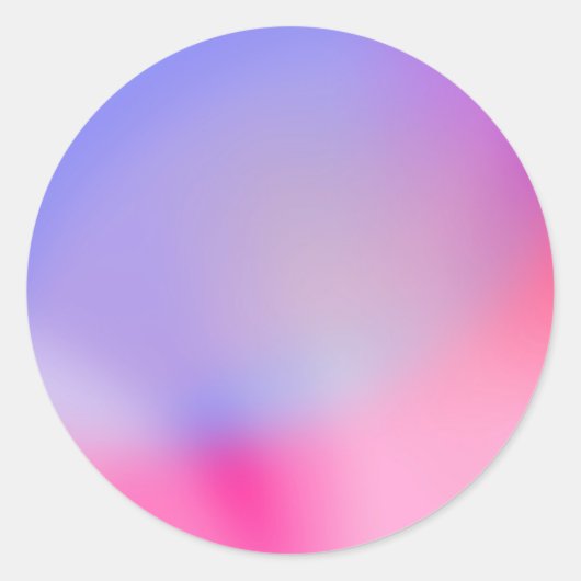 Kleurrijke Gradient Custom Trendy Classic Ronde St Ronde Sticker (Voorkant)