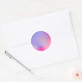 Kleurrijke Gradient Custom Trendy Classic Ronde St Ronde Sticker (Envelop)