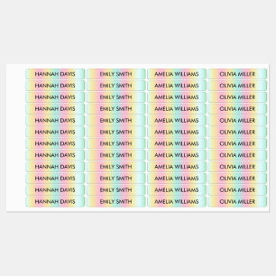 Kleurrijke gradiënt Kinder waterdichte labels