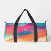 Kleurrijke gradiënt moderne monogram dans plunjezak (Voorkant)