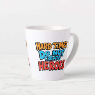 Kleurrijke Gradiënt Typografische Create Helden  Latte Mok