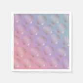 Kleurrijke gradiënt van goudzeemijlvormig roos servet (Voorkant)