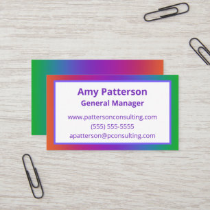 Kleurrijke gradiënt Visitekaartjes