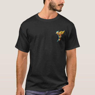 Kleurrijke Gradiënt Vleugels Vrijheid Typografie K T-shirt