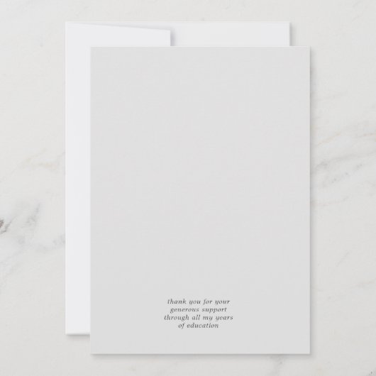 kleurrijke graduate aankondiging in vette letter s (Achterkant)