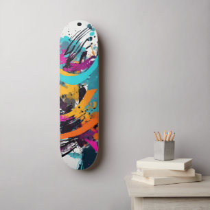 Kleurrijke graffiti Abstract Skateboard