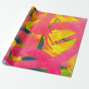 Kleurrijke graffiti. Abstracte straatkunst afsluit Cadeaupapier