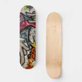 Kleurrijke Graffiti Art Skateboard (Voorkant)
