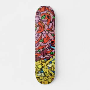 Kleurrijke Graffiti Art Skateboard