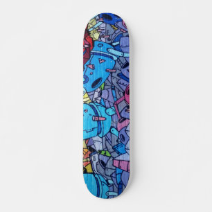 Kleurrijke Graffiti Art Skateboard