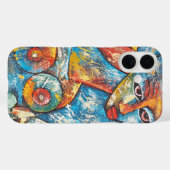 Kleurrijke graffiti kunst, Case-Mate iPhone case (Achterkant (horizontaal))