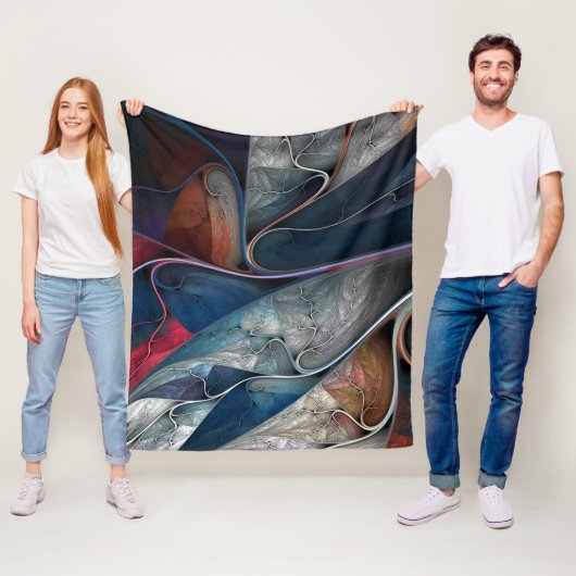 Kleurrijke graffiti kunst, fleece deken (In situ)