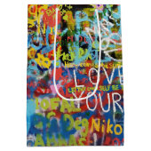 Kleurrijke graffiti kunst, medium cadeauzakje (Achterkant)