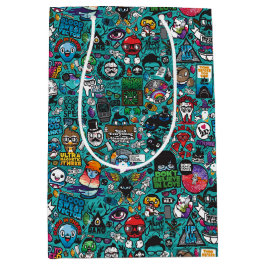 Kleurrijke graffiti kunst, medium cadeauzakje