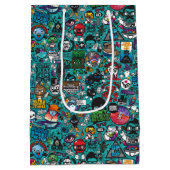 Kleurrijke graffiti kunst, medium cadeauzakje (Achterkant)