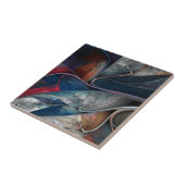 Kleurrijke graffiti kunst, tegeltje (Zijkant)