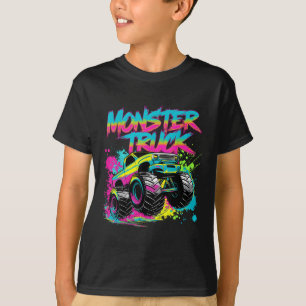Kleurrijke Graffiti Kunst voor Monstertruck T-shirt