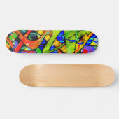 Kleurrijke graffiti-skateboard skateboard (Horizontaal)