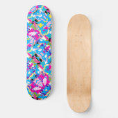 Kleurrijke graffiti splash skateboard (Voorkant)