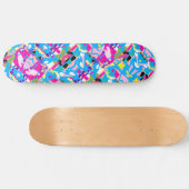Kleurrijke graffiti splash skateboard (Horizontaal)