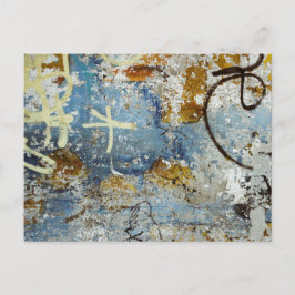 Kleurrijke graffititextuur briefkaart