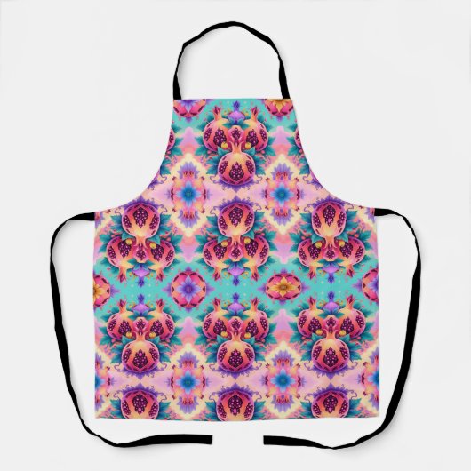 kleurrijke granaatappel schort (Voorkant)