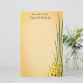 Kleurrijke graslandrand Aangepaste naam — Statione Briefpapier (Staand voorkant)