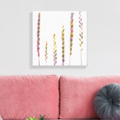 Kleurrijke grassen canvas afdruk (Insitu (Woonkamer))