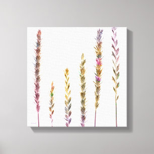 Kleurrijke grassen canvas afdruk