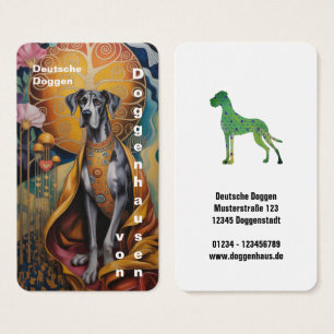 Kleurrijke Great Dane Zakelijke Kaarten Visitekaartje