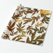 Kleurrijke Gril Herfst Herfst Roestige Bladeren Fe Cadeaupapier (Uitgerold)