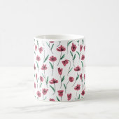 Kleurrijke grillige krabbelige bloem koffiemok (Center)