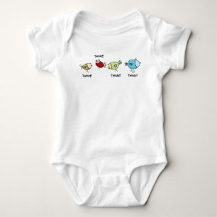 Kleurrijke grillige vogels romper