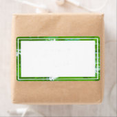 Kleurrijke groene randlabels etiket (Insitu)