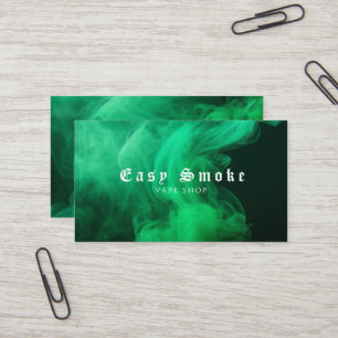 Kleurrijke Groene Rook Vape Shop Visitekaartje