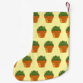 Kleurrijke Groene Succulente Pot Centrepiece Kleine Kerstsok (Achterkant)