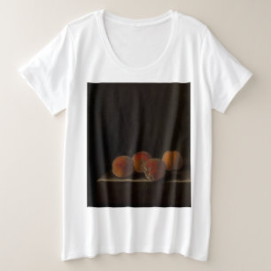 kleurrijke groenten en fruit grote maat t-shirt