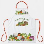 Kleurrijke Groenten Groente Chef Custom Tekst Schort (Voorkant)