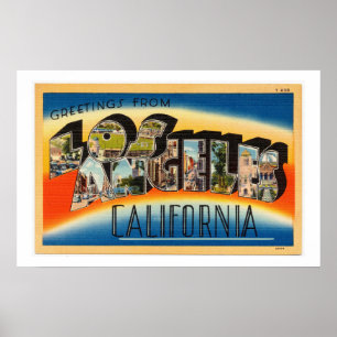 kleurrijke groeten uit het Poster van Los Angeles