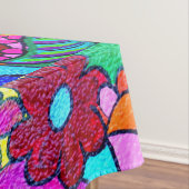 kleurrijke groovitsrust en liefde tafelkleed (Voorbeeld)