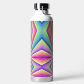 Kleurrijke groovy 70's retro waterfles (Links)