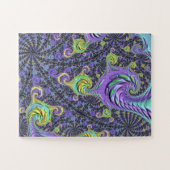 Kleurrijke Groovy Boho Hippie Funky Abstract Fract Legpuzzel (Horizontaal)