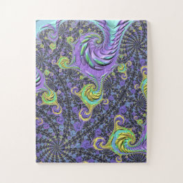 Kleurrijke Groovy Boho Hippie Funky Abstract Fract Legpuzzel