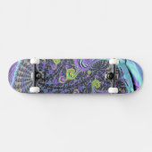 Kleurrijke Groovy Boho Hippie Funky Abstract Fract Skateboard (Horizontaal)