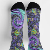 Kleurrijke Groovy Boho Hippie Funky Abstract Fract Sokken (Top)