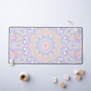 Kleurrijke Groovy Boho Hippie Funky Pastel Mandala Bureaumat